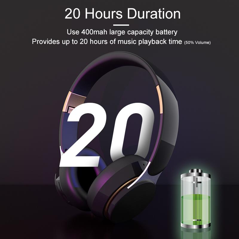 Наушники Bluetooth Беспроводные Гарнитуры С Микрофоном Музыка Игры Спорт Вкладыши Отличный Бас Наушники Складные Поддержка TF SD-карты