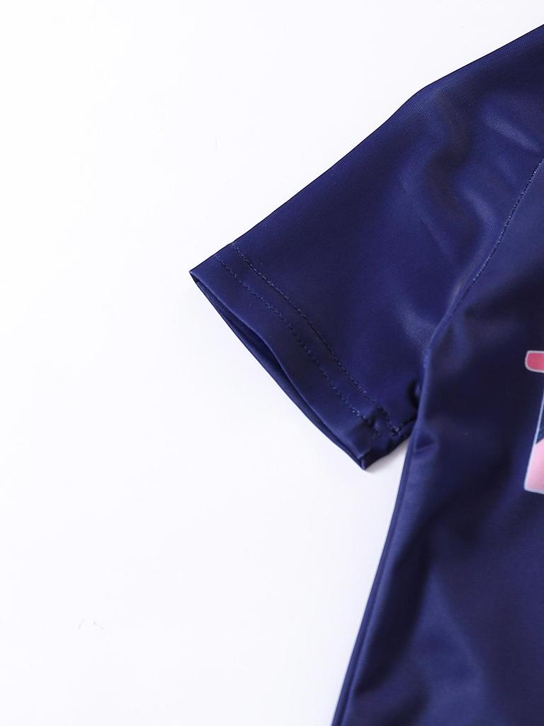 Гавайский быстросохнущий пляжный комплект для мальчиков: Топ с короткими рукавами и плавки с принтом кокоса