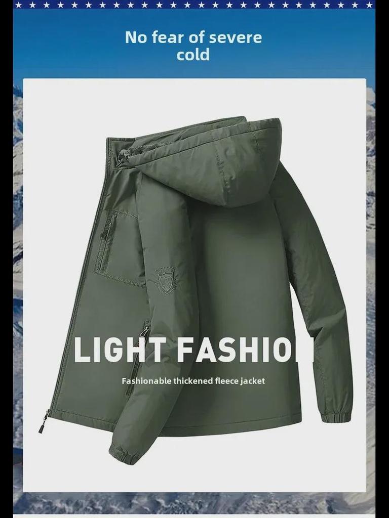 Men's Large Size Waterproof Winter Travel Jacket - Thick, Breathable, Medium-Long, Outdoor, Plus Velvet