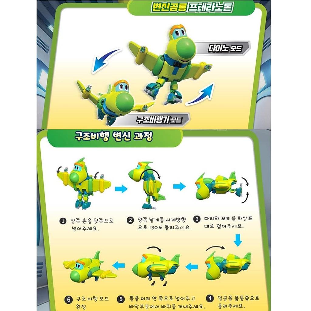 Набор из 6 мини-роботов-трансформеров-динозавров Go Go Go Dino REX TOMO Viki PING LOCKY Storm &