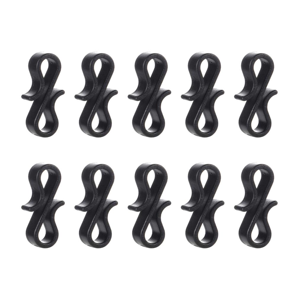 10/50Pcs Outdoor Gutter Hooks Plastic Reusable S Hooks Outdoor Light Clips Wedding Christmas Tree Home Decoration Hooks