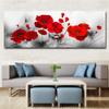 Modern Flowers Poster Print Wall Art Canvas Painting Red-Poppy Flower Picture On The Wall For Living Room Home Decor No-Frame