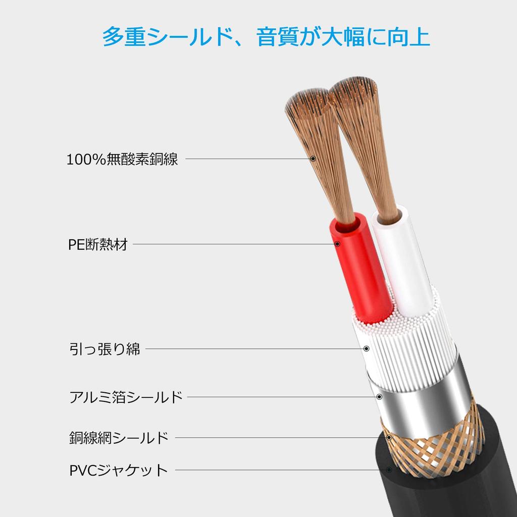 KASIMO XLR Microphone Canon Microphone Male to XLR Balanced for Professional Compatible with Condenser AV and Other Recording Devices Cable, Cable,