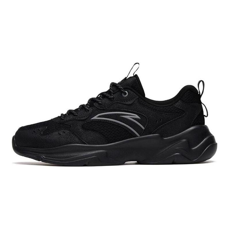 Anta Little Dad Synthetic Leather Cushioning Slip Resistant Abrasion Resistant Lightweight Low top Sports Casual Shoes 912518852-3