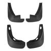 4 шт. Брызговики для автомобильных колес Прочные ПП Передние Задние Защитные Черные Ударопрочные Устойчивые к царапинам Комплект автомобильных брызговиков
