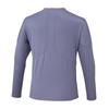 Tennis Wear Long Sleeve Practice Granite Size 62JAC542 T-Shirt, Moisture-Wicking, Quick-Drying, Unisex, Gray, XS,
