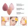 with Egg Case Makeup Sponges Set Yellow Face Makeup Tools  for Foundation Application