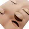 Removable Silicone Eyelids Eyelash Practice Mannequin with DD Curl for Reusable Eyelash Extension Training