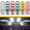 NEW T10 Silicone Case 6 SMD 5630 LED Car Dome Light 6LED 194 Lamp Bulb Wedge 5730 Parking Acces L9X6