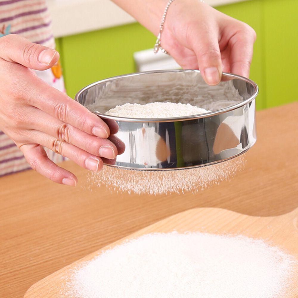Cake Stainless Steel Kitchen Supplies Flour Sieve Sifting Powder Colander Sugar Filter Mesh