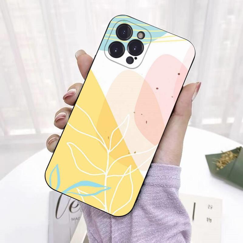 Чехол для мобильного телефона Apple iPhone16Plus, акварельная краска, мозаичный чехол для мобильного телефона, окрашенный анти-падения, Huawei анти-падения.