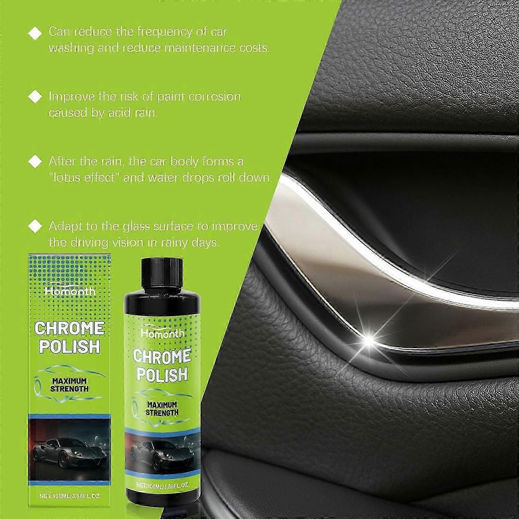 Car Metal Polishing Agent - 3-in-1 Cleaner, Polisher & Protector for Ultimate Shine | Easy Application, Stubborn Stain Removal, Anti-Fouling Protectio
