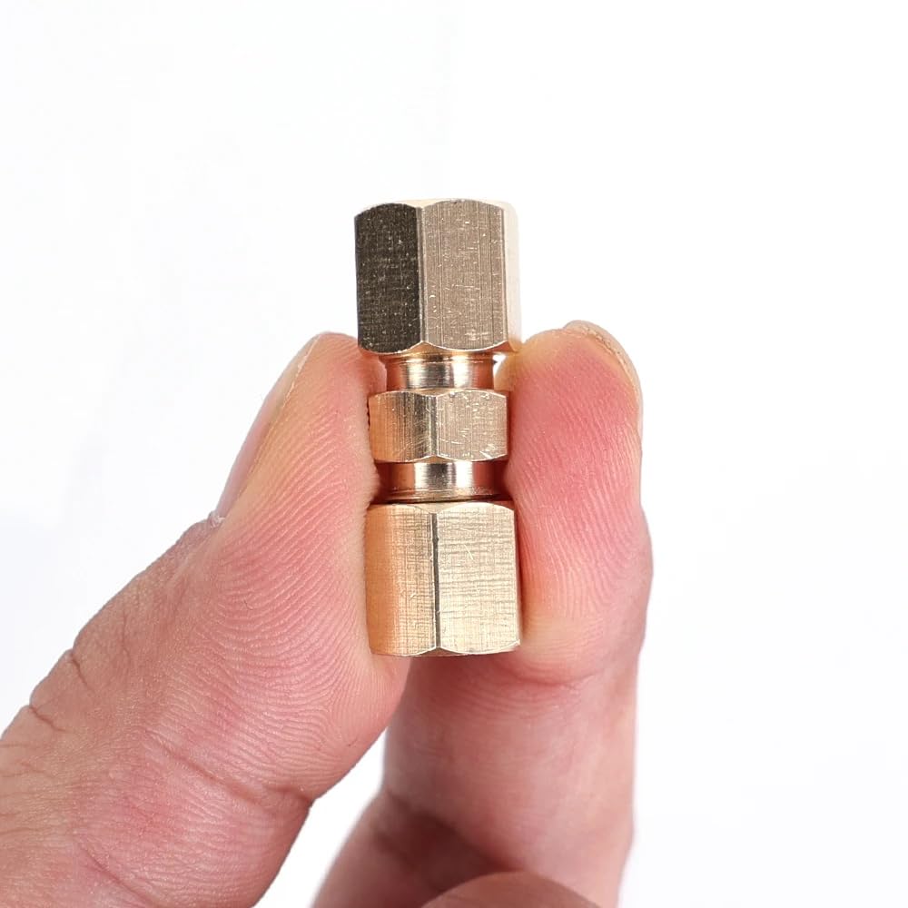 Комплект для ремонта трубных соединений с конусной гайкой 3/16 (4.8mm) диаметр - идеально подходит для ремонта соединений тормозных трубок! Двойной кольцевой соединительный элемент трубное соединение