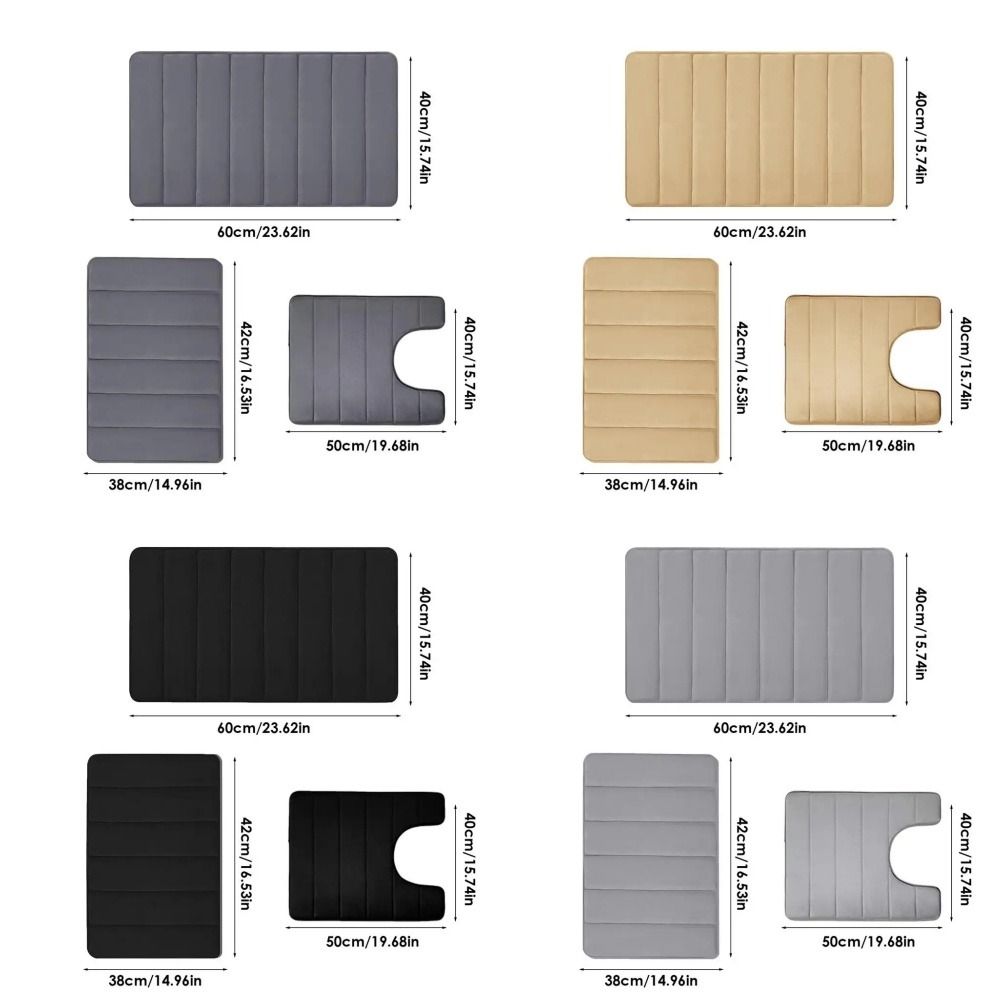 3 шт./компл. Быстросохнущие коврики для ванной, наборы, водопоглощающие мягкие коврики, новый коврик для пола в ванной для домашнего пола