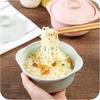 Kitchen Household Tableware Solid Color Lunch Tray Dishes Soup Bowl Lid Dinnerware Pure Natural Wheat Straw Bowls Tools