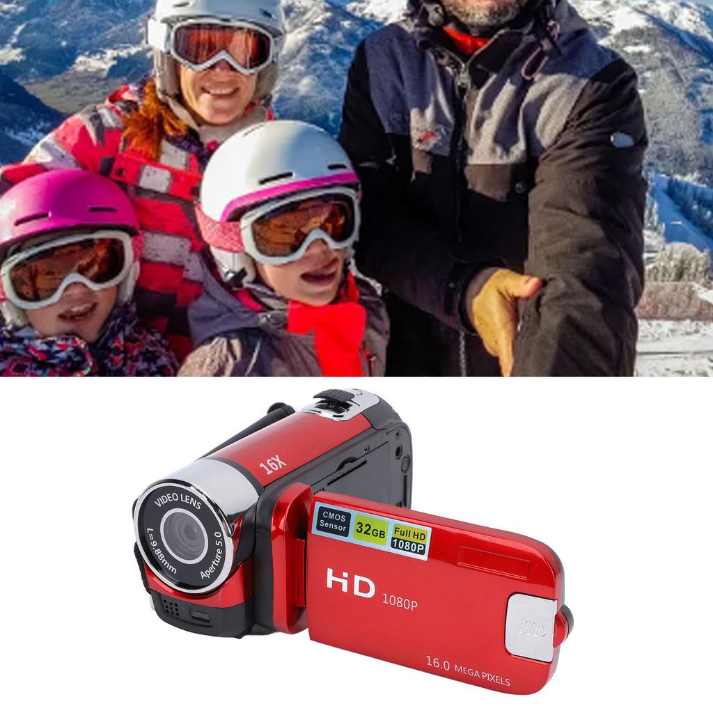 Video Camera Camcorder 16MP 1080P HD 16X Digital Zoom 2.4 Inch Rotation Screen Digital Video Recorde