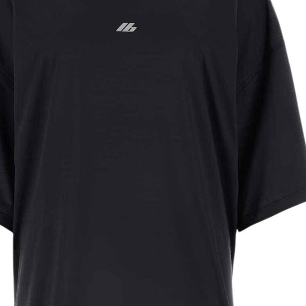 (WMNS) Женская футболка Balenciaga Activewear Большой крой 'Черный' 7932884E3B31081