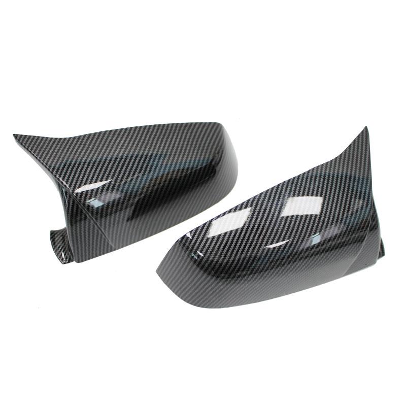 Side Wing Rearview Mirror Cover Cap Carbon Fiber Black For BMW 5 6 7 Series E60 E61 E63 E64 F01 F02-F04 F06 F07 F10 F11 F12 F13