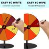 Acrylic Rainbow Prize Wheel with Pen 8/10 Slots Dry Erase Spinning Wheel with Stand DIY Spinner Roulette Fortune Wheel Party Board Game Props