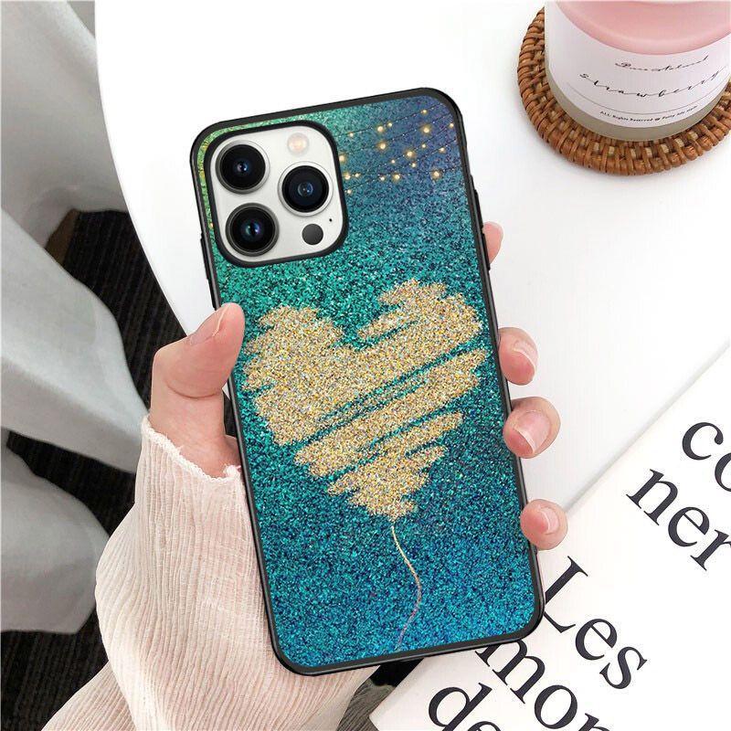 Мягкий чехол в форме сердца с милым сердечком для iPhone 14pro 11pro 12 13pro max 5 6s xs 7 8plus SE xr 12mini Coque, чехлы