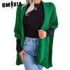 Women's Vintage Casual Solid Color Lapel Autumn Winter 1/2 Sleeves Loose Jackets & Plus Size Cardigan Sweater Coats
