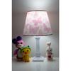 Pink Butterfly Pillar Girl's Room Lampshade Nightstand Lighting