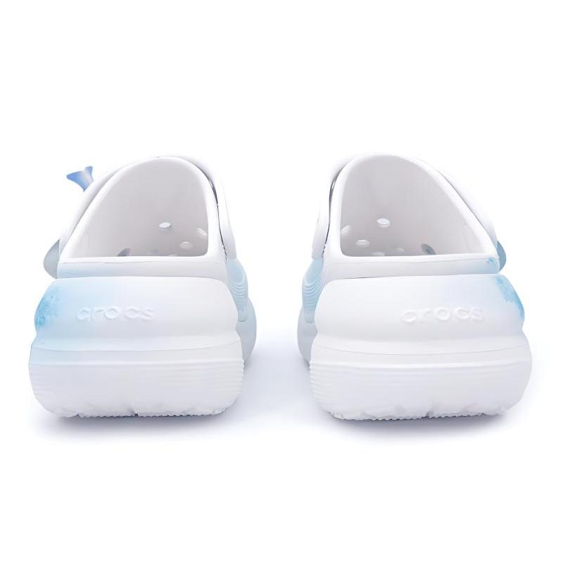 Crocs Crush Clog EVA Повседневные Универсальные Расписанные вручную Коллекция Весна/Лето Граффити Обувь с отверстиями Унисекс Изумрудно-зеленый