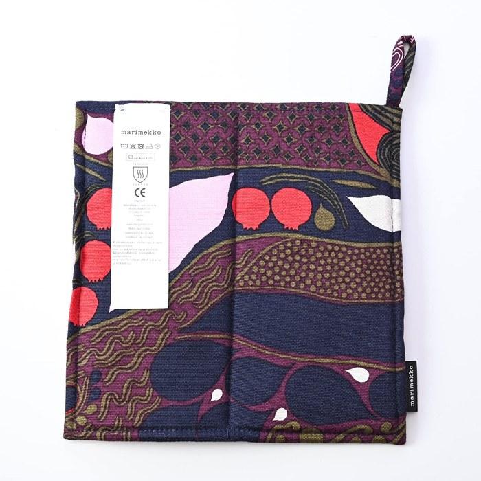 marimekko Pieni Rusakko Pot Holder 71969 530 Brown x Pink 21x21x0.5cm
