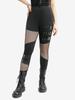 Rosegal Gothic Fishnet Hollow Out Patchwork Grommet Buckle Skinny Pants