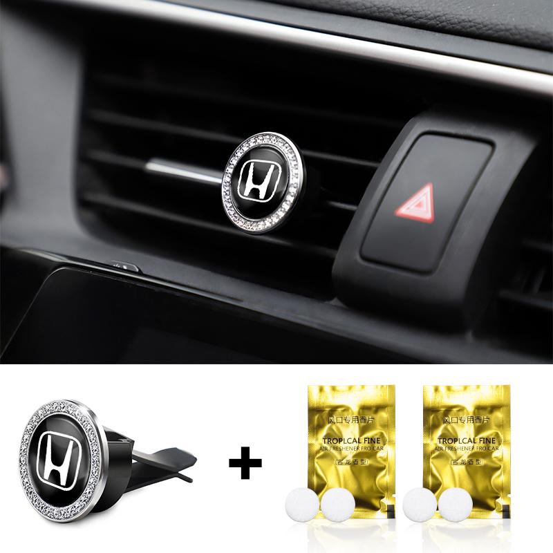 SLZPW1 Car Freshener Solid Perfume Air Conditioner Vent Mount Clip For Honda FIT Accord Civic CRV Jazz HRV Stepwgn Prelude Insight CRX