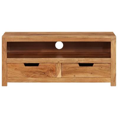 TV Stand 88 X 35 X 40 Cm Solid Acacia Wood