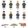 Building Block Doll Set Collection Military Series Weapons Sandbag Building Block Children'S Toys