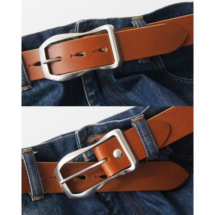[KOGUMA BELT] Ремень Натуральная Кожа Сделано в Японии Повседневный Кожаный Ремень Буйвол Нуме Pull-up KGMCB-0060 (Чернила Черные) приблизительно. 93см-103см