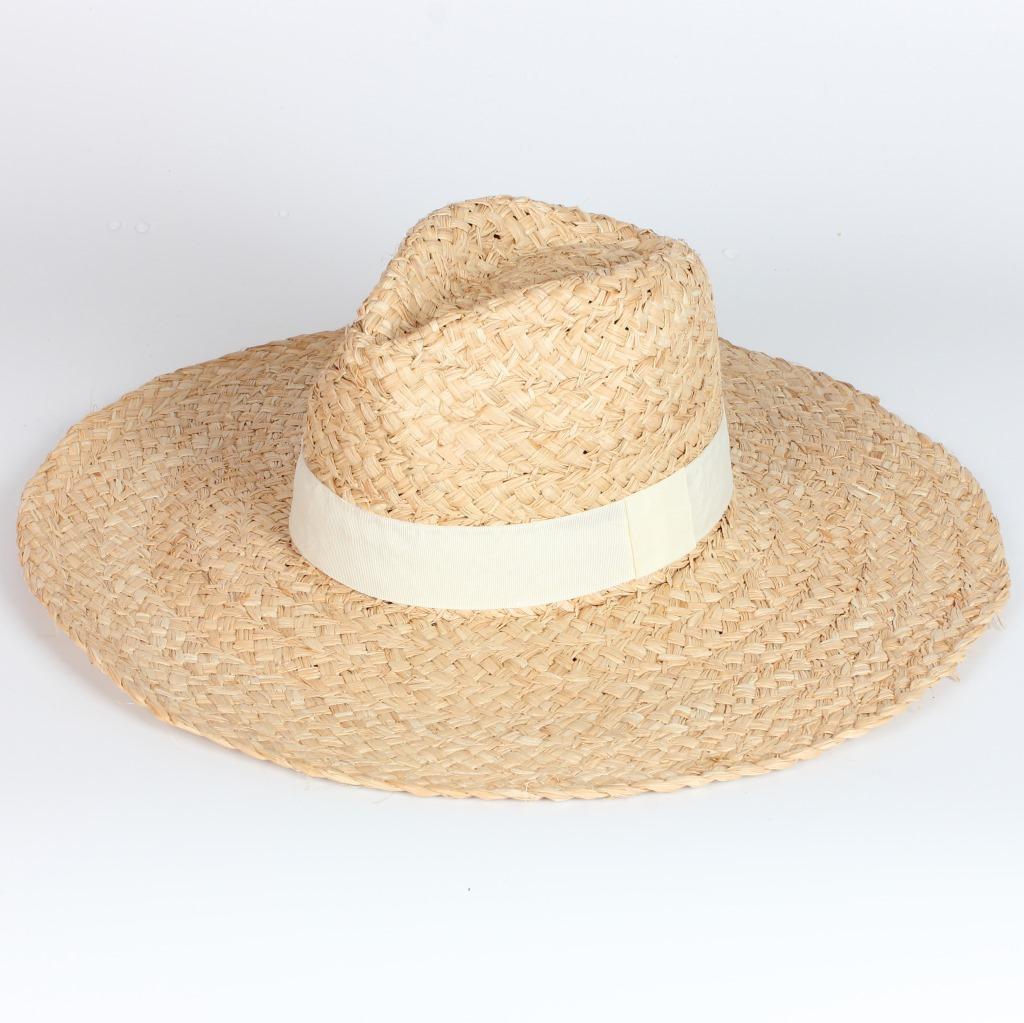 Chic Faceboosummer Handmade Raffigrass Big Brim Fedoras Cap Men Women Panamjazz Hat