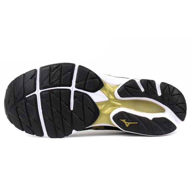 Mizuno Wave Rider 21 Низкие Прочные Беговые Кроссовки Мужская Обувь Черный J1GC180550