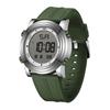 BUREI Watch Digital LED Display Waterproof Watch Stylish Sports Date Multifunctional Outdoor Watch Green Men's Men's