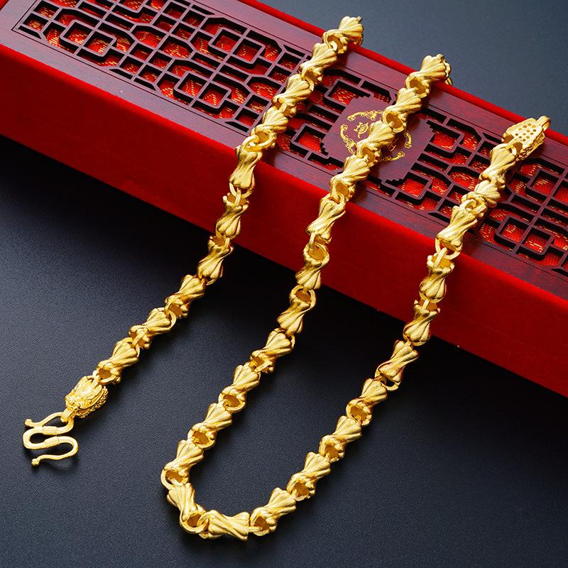 Песок Однотонное Ожерелье Песок Золото Ювелирные Изделия Машина Цветок Конфета Ожерелье Аксессуары Подарок