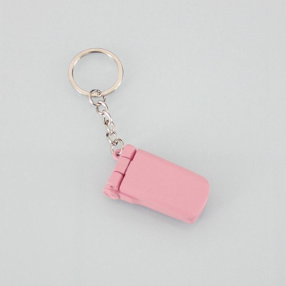 Mini Cell Phone Figure Key Ring Loveheart&Bowknot Car Key Chain Phone Model Keychains Couple