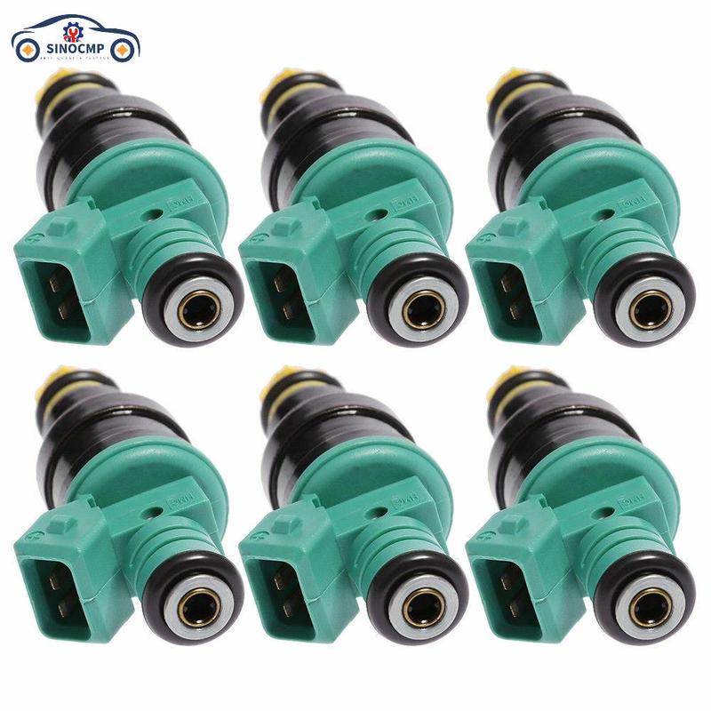 0280150415 SINOCMP 6PCS Fuel Injectors For BMW 323i 325i 525i M3 Flow Matched Car Professional Replacement Parts