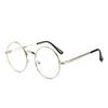 Mobile Phone Glasses Anti-Blue Light Retro Metal Round Frame Anti-Blue Light Glasses Round Glasses Frame Flat Mirror Men And Women