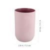4Pcs Plastic Toothbrush Tumblers Bathroom Mugs Curved Edge Easy Grip Sturdy Mouthwash Cups Stackable Multipurpose Home Travel