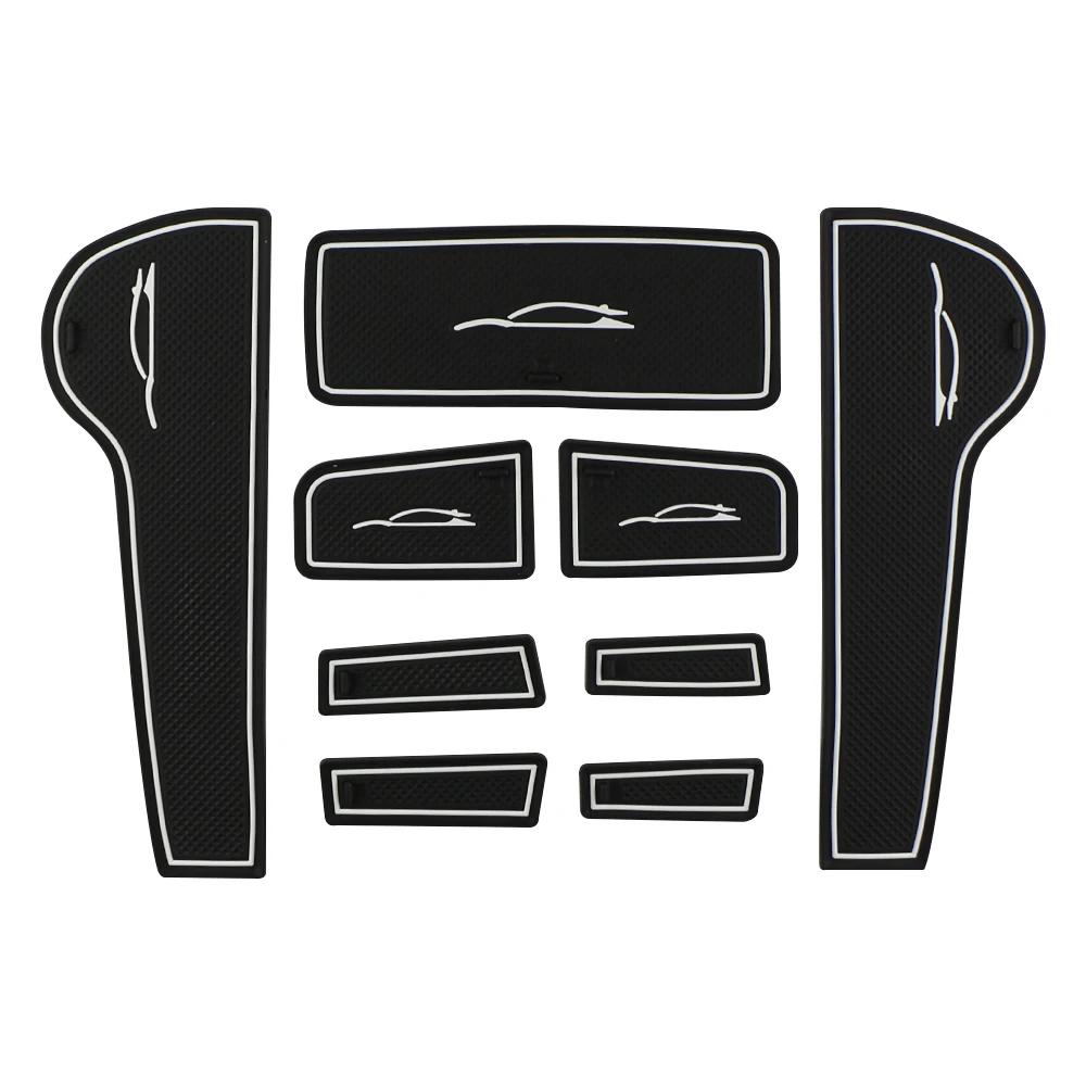 9 шт. Автомобильные противоскользящие коврики в канавки дверей для Chevrolet Chevry Cruze Седан Хэтчбек 2009-2015 Силиконовые коврики для слотов дверей Аксессуары