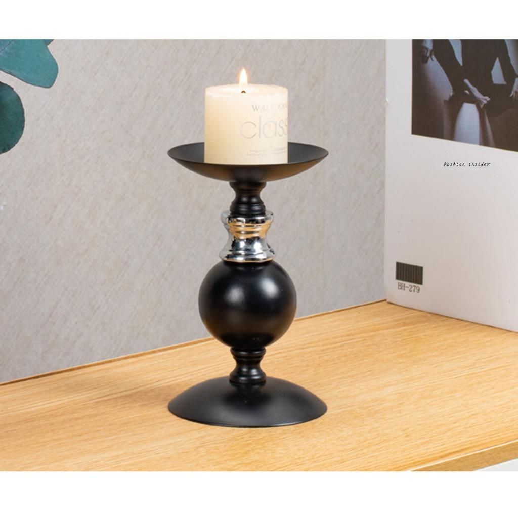 Набор подсвечников-колонн из 3 штук - 6,3", 7,8", 9,8" В Подставка для подсвечника, Винтажный подсвечник для домашнего декора, Обеденный, Т