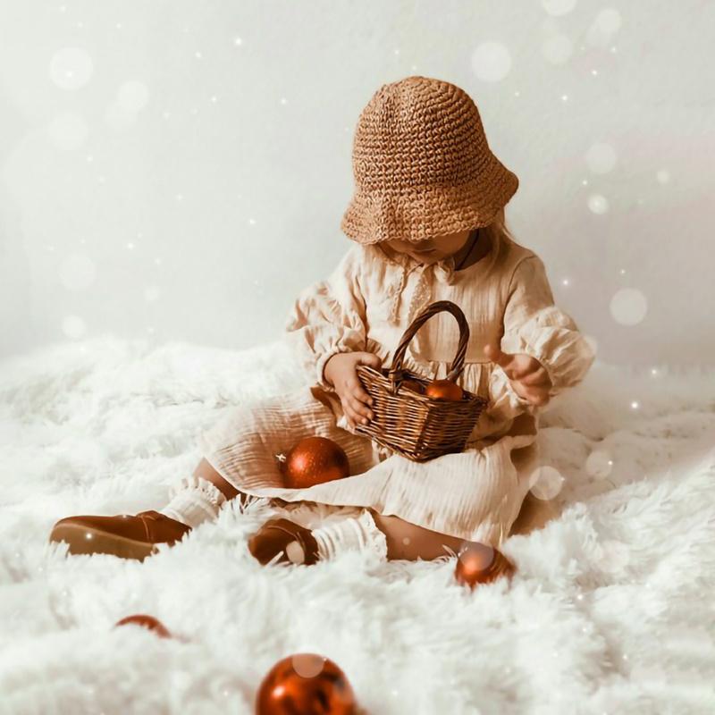 Autumn Spring Children's Clothes Organic Cotton Double Gauze Loose Pockets Baby Girls Dress Fashion Princess Casual Kids Dresses