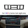 For BMW E46 Accessories 3 Series 1998-2005 Carbon Fiber Interior Pegatinas De Coche Console Trim Cover Sticker Auto Assesories