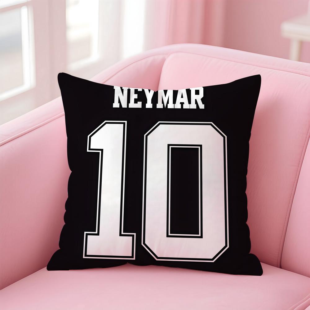 NJR NNNeymar Cushion Cover Pillowcase Short Plush Invisible zipper Room Sofa Cushion Cover