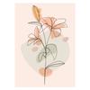 Watercolor Abstract Wildflower Flower Pink Prints Poster Canvas Painting Modern Wall Art Pictures Living Room Bedroom Home Decor