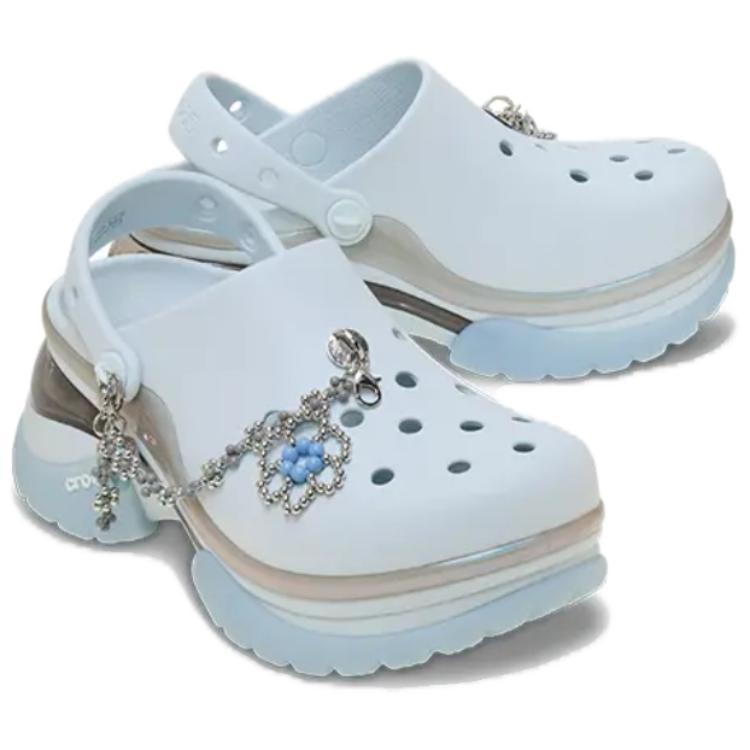 Crocs Little Dolphin Clogs Women's Steam Ice 213218-5EA