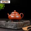 240 мл Исинские фиолетовые глиняные чайники Ручная работа трехногий горшок Сырая руда красная глиняная глина Чайник-инфузер с фильтром Набор для чая Zisha