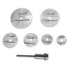 7Pcs HSS Circular Cutting Disc Saw Blades Pole Set Wood Rotary Drill Accessories